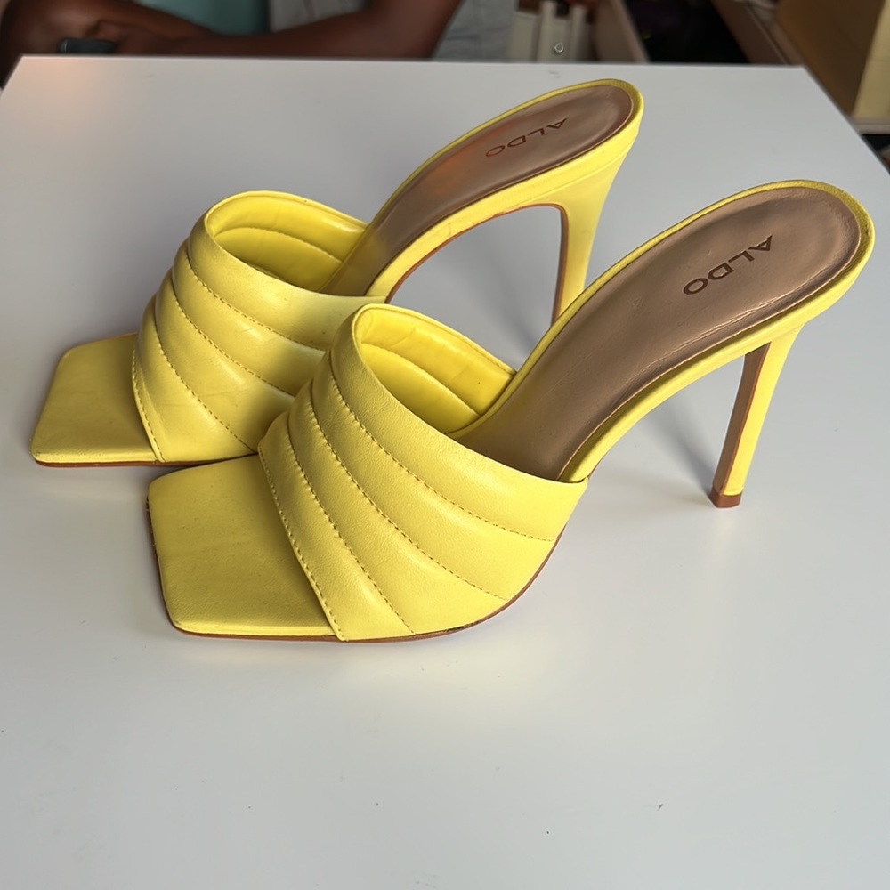 Aldo Neon Mule Heels
